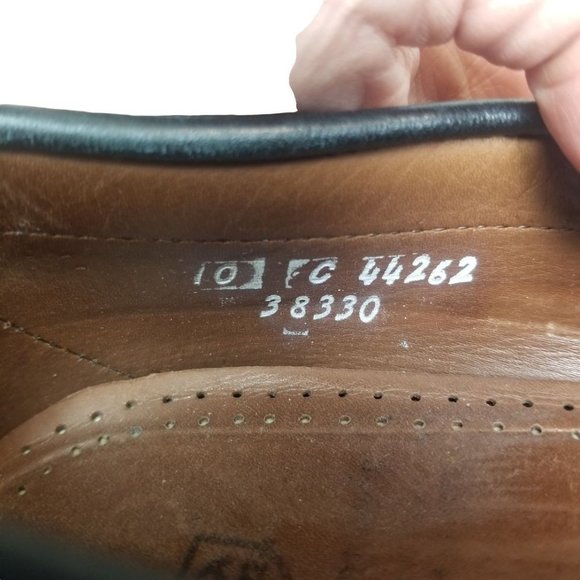 Allen Edmonds Mens 10C Black Leather Slip On Nashu main image 5